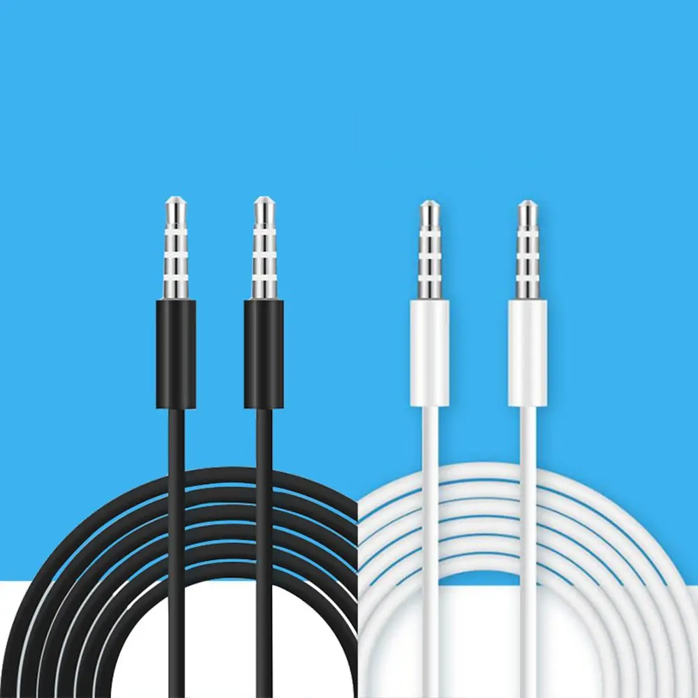 Earphone Male To Male 3.5 mm To 3.5mm Plug Connected Cord Stereo Audio Wire Audio Cable Speaker Auxiliary Cable Aux Cable