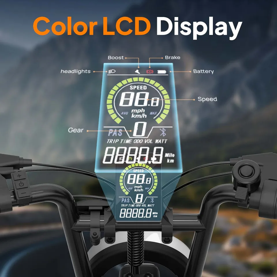 Electric Bicycle 16" Folding Electric Bike 500W Motor 48V 7.5Ah Battery Portable Commuter Adult E-bike T16 image 3