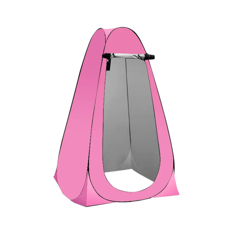 

Hot Sale Single Layer Outdoor Shower Tent Popular Design with Different Colors Steel Frame Mobile Toilets Made of Polyester