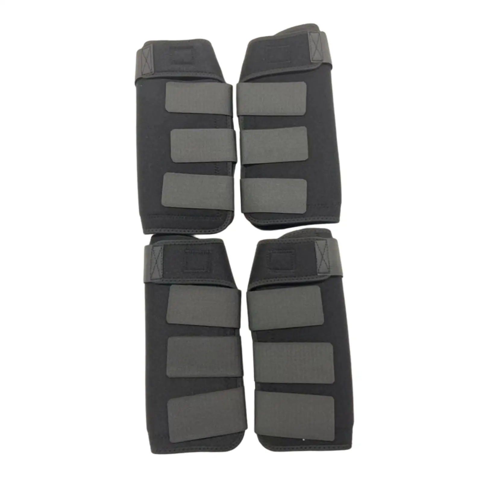 4x botas de neopreno para caballo, envolturas de protección para piernas, equipo Protector a prueba de golpes para entrenamiento de salto, equipo