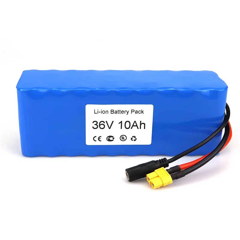 New 36V E-Bike Battery pack 10Ah 10S3P battery pack XT60 Connector and BMS For Electric bicycle