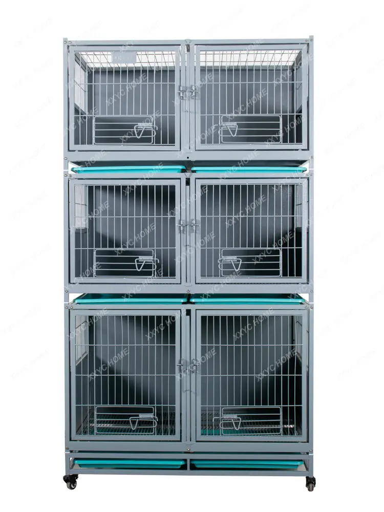 Pet Shop Foster Cage Isolation Dog Crate Cat Display Cage Indoor Commercial Glass Cat Cabinet Foster Care