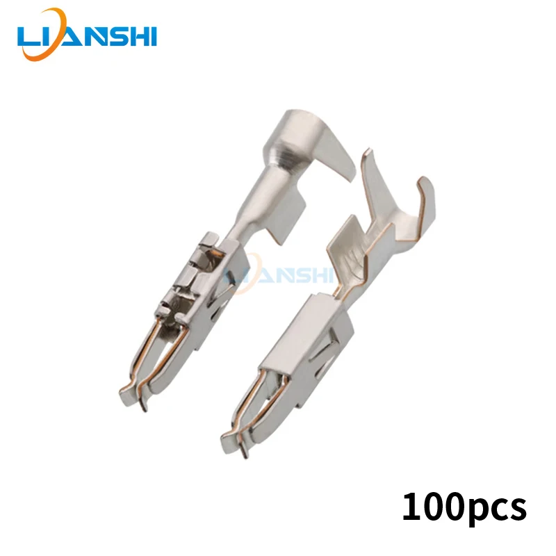 100pcs Small two-lobe spring 964274-1 oil nozzle terminal copper tinned DJ623-E1.5A large pin for Volkswagen Audi