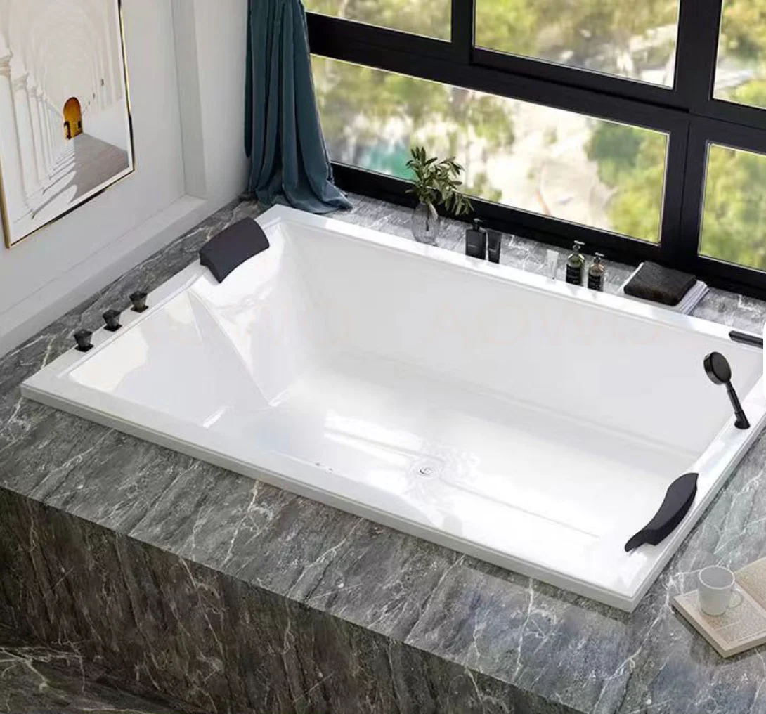 

SPA Bathtubs with Portable Shower Leisure Spa Acrylic Baignoire Balneo Hydromassage Face to Face Lying Jacuzziss Hot Tube