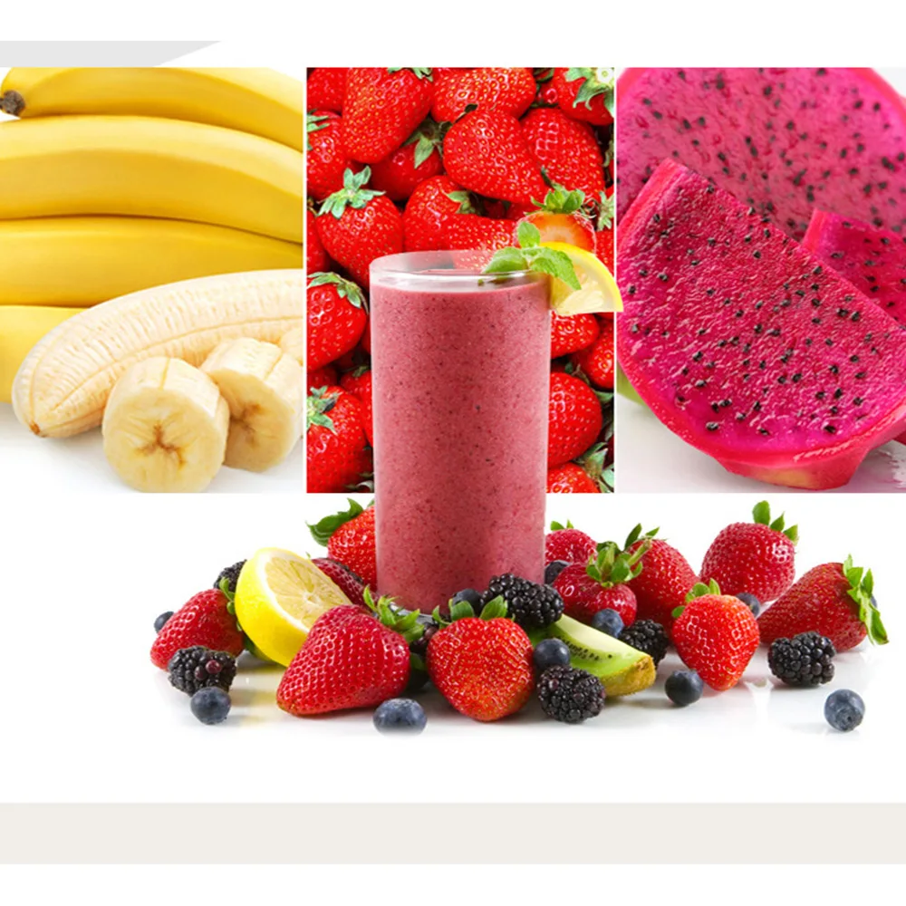 커버가있는 상업용 블렌더 스무디 기계 Juicer Ice Crushed Machine 두유 기계 곡물 전기 블렌더 Juicer