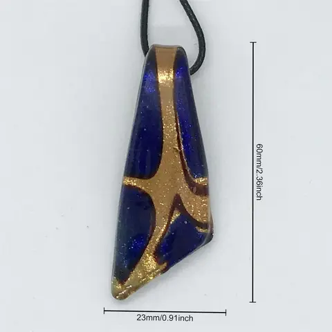 수제 무라노 램프워크 유리 실크 리본 모양 펜던트, 목걸이, 핫 세일 쥬얼리 선물, 신제품