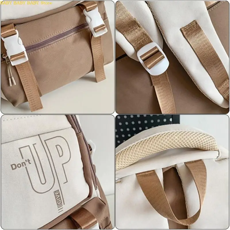 

Q81A Fashionable Multiple Pockets Nylon Backpack for School and Travel Unisex Student Laptop Book Bag Large Capacity Backpack