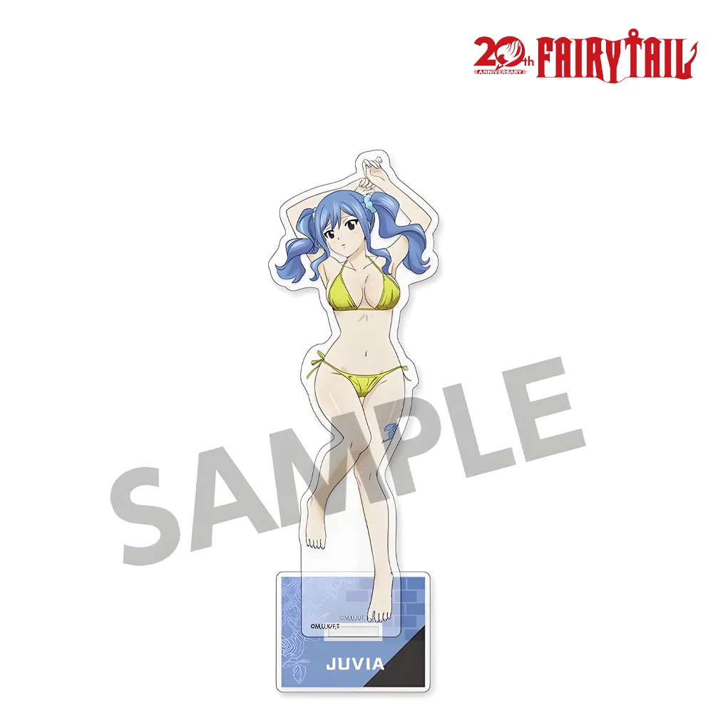 Fairy Tail 20th Anniversary Juvia Lockser Acrylic Stand Figure 15cm Desk Decoration Anime Collectible Model Toy Key Chain for Fa view 4