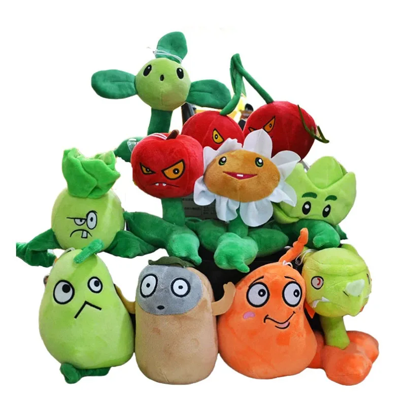 20cm Plants VS Zombies Peashooter Chomper SunFlower Cartoon Game Stuffed Toys Pendants Kid Gift  Plant Plush Doll Home Cuadros