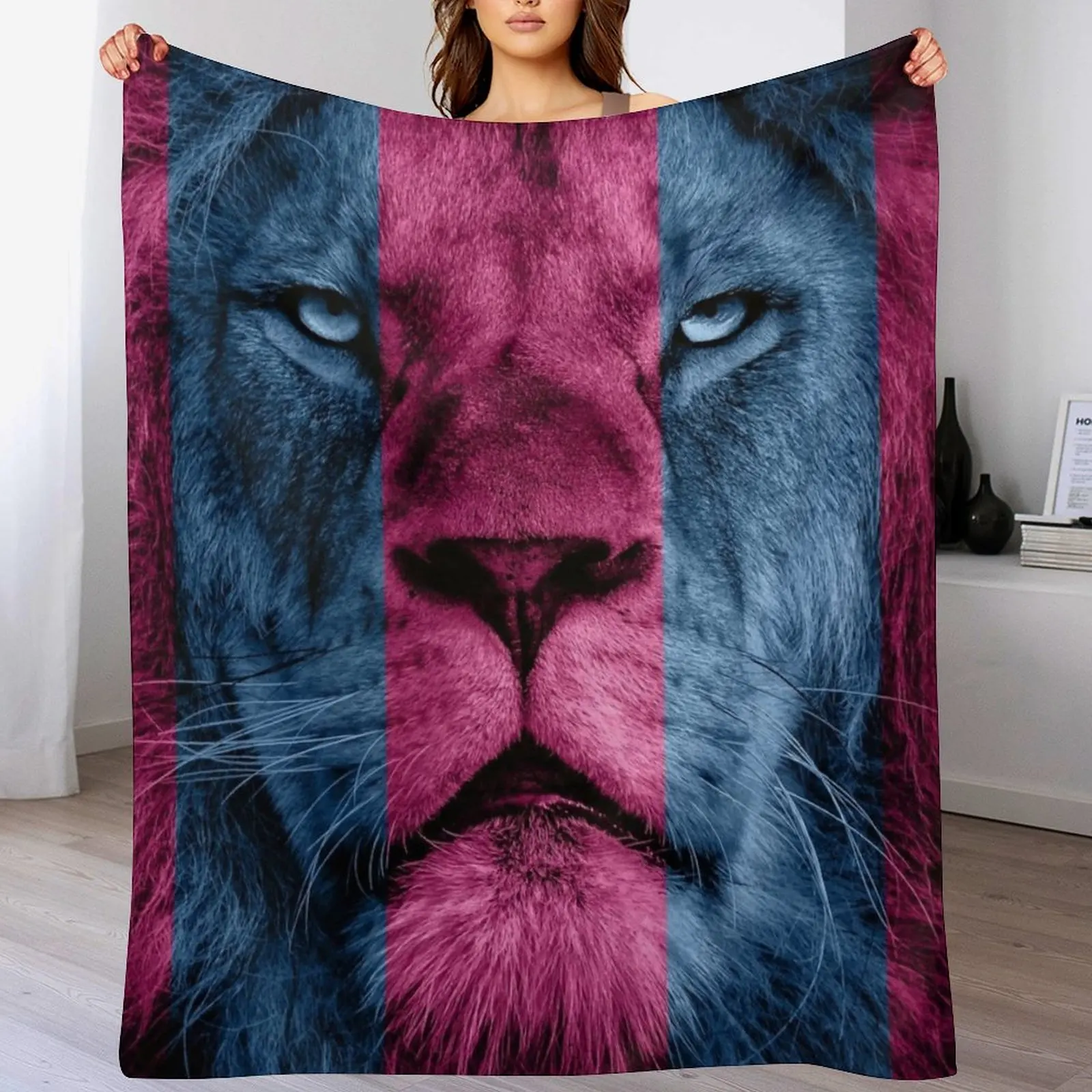 Aston Villa Lion Throw Blanket Blankets Sofas Of Decoration Hairys Softest Stuffeds Blankets