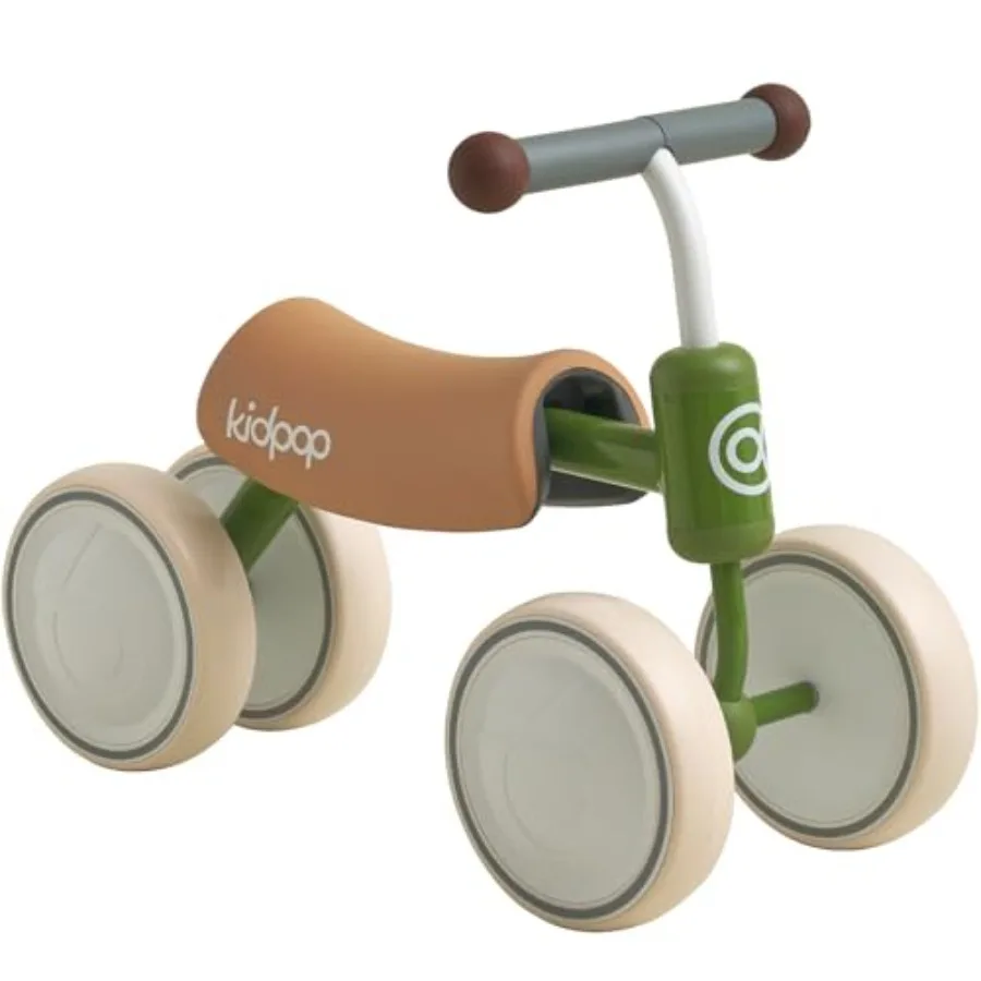 Big BEE Baby Balance Bike for 1 Year Old Toddler Ride On Toys First Birthday Gift Toddler First Bike in Green with Lightweight