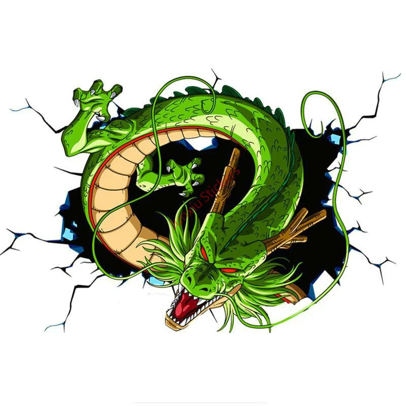 Z1094#Self-adhesive Decal For Cartoon Shenron Anime Car Sticker Waterproof Auto Decors on Bumper Rear Window Laptop