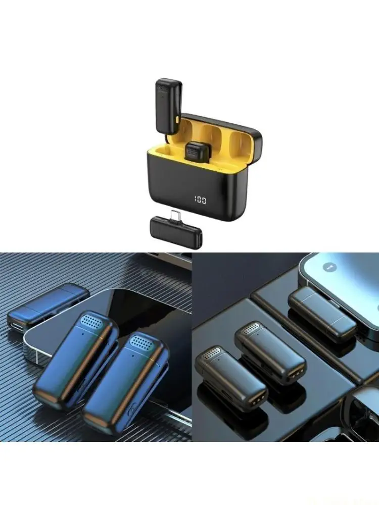 

E56B 2.4G Беспроводной петличный микрофон Портативный аудио-видео передатчик для живых выступлений