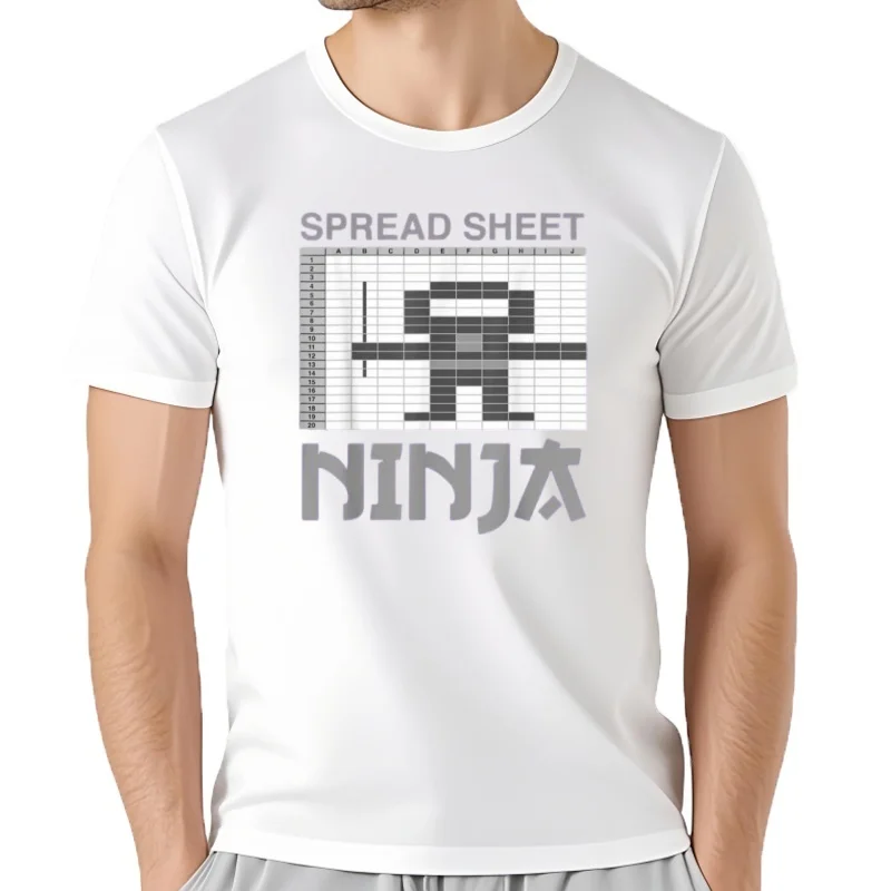 Spreadsheet Ninja-Camiseta divertida de oficina para hombres, Camisa de algodón de ocio, para amantes de los datos Excel, Europa