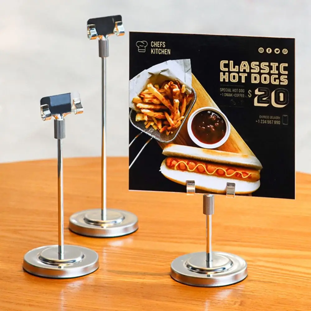 الفولاذ المقاوم للصدأ مذكرة حامل قصاصة 8/12/16 سنتيمتر العمودي صور كليب حامل سطح المكتب الديكور حامل بطاقة الاسم حفل زفاف وعيد ميلاد