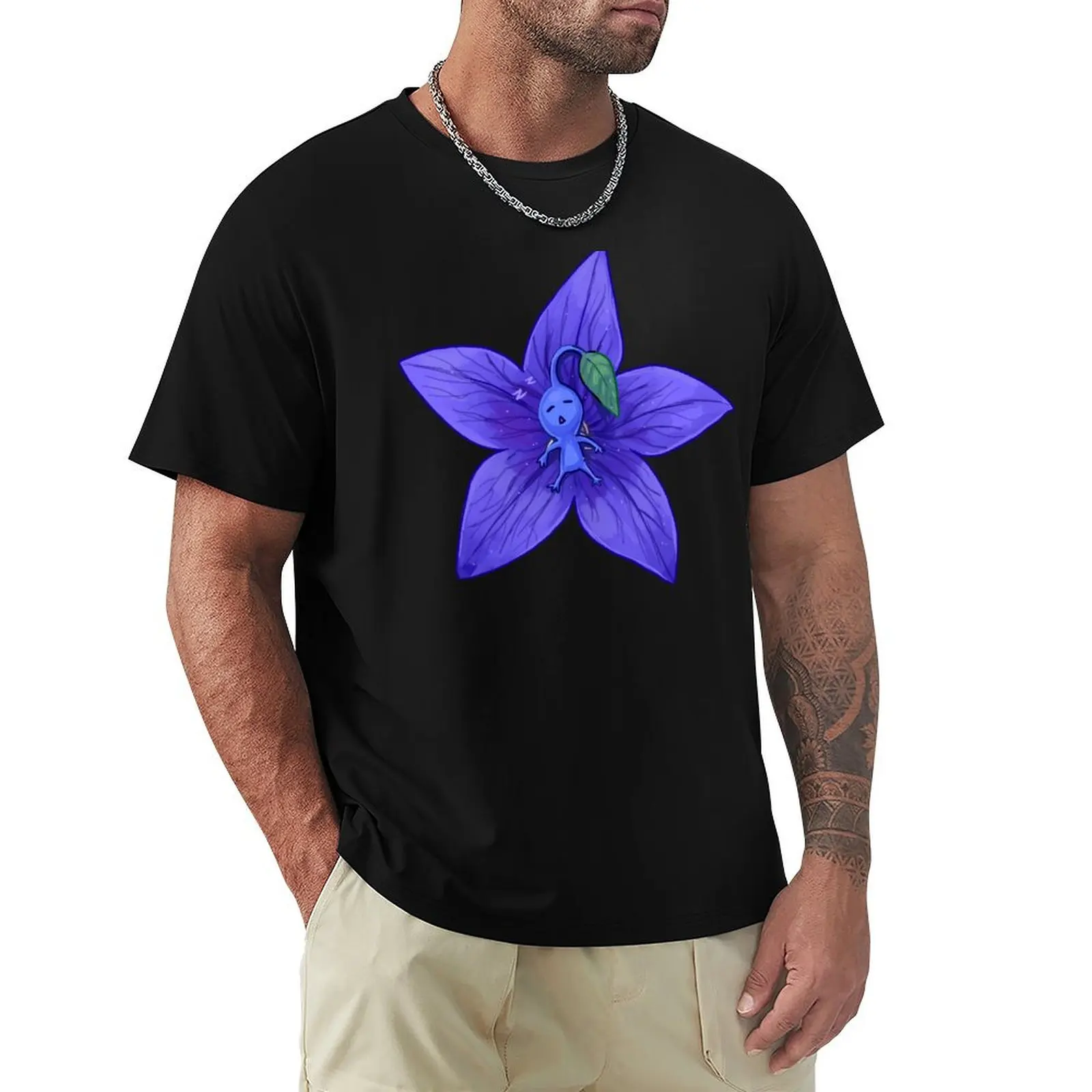 

Baloonflower pikmin T-Shirt Comfortable Basic Crew Neck Tee
