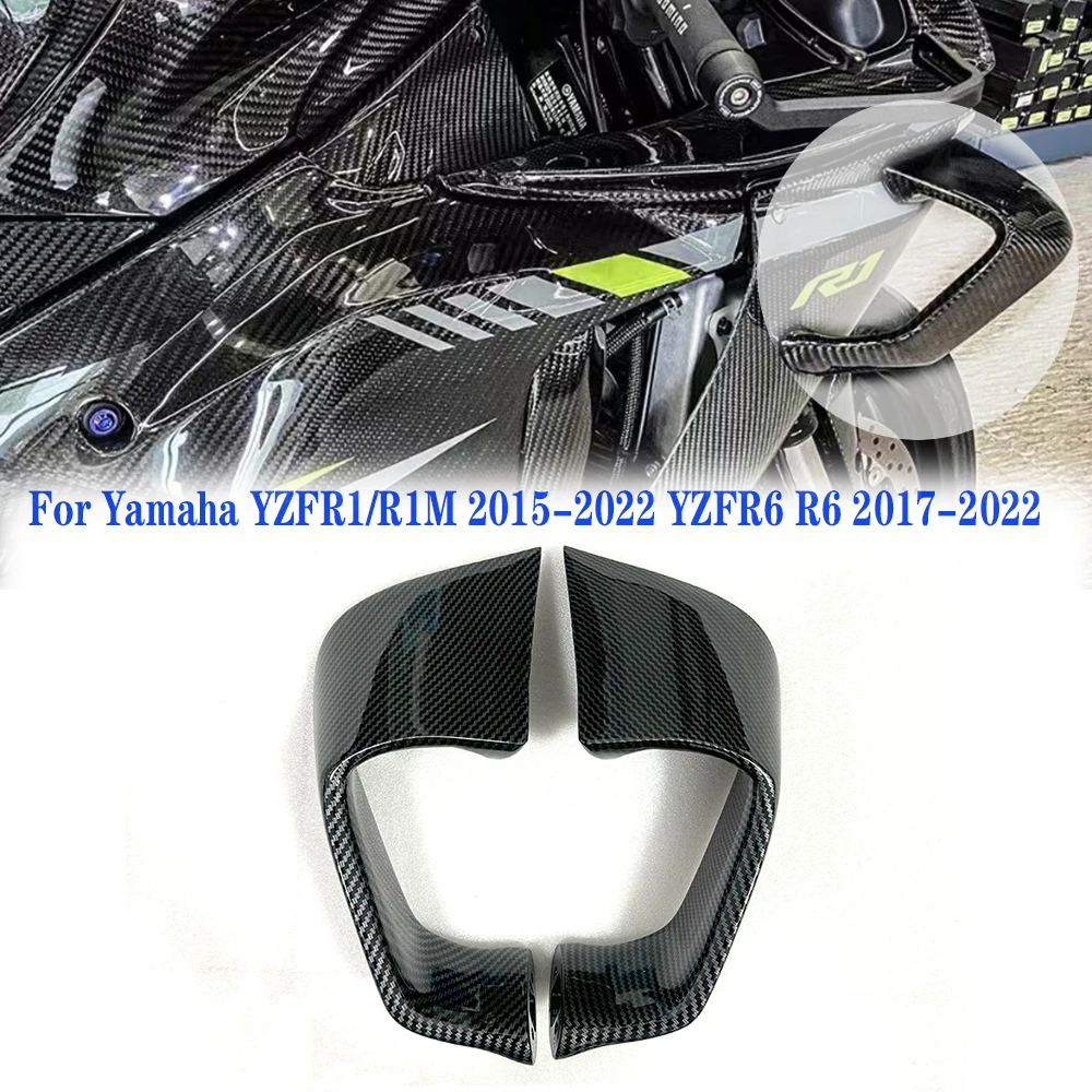 

Motorcycle Accessories Fixed wing fairing Small wing spoiler Aerodynamic wing For Yamaha YZFR1/YZFR1M R1 2015-2022 YZFR6 R6 2017