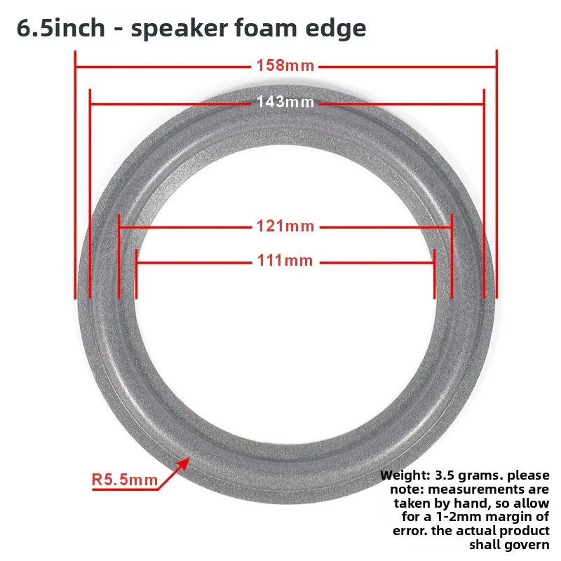 MW Audio 2PCS luidspreker schuimrand 4"-15", woofer rand reparatie sponsringset