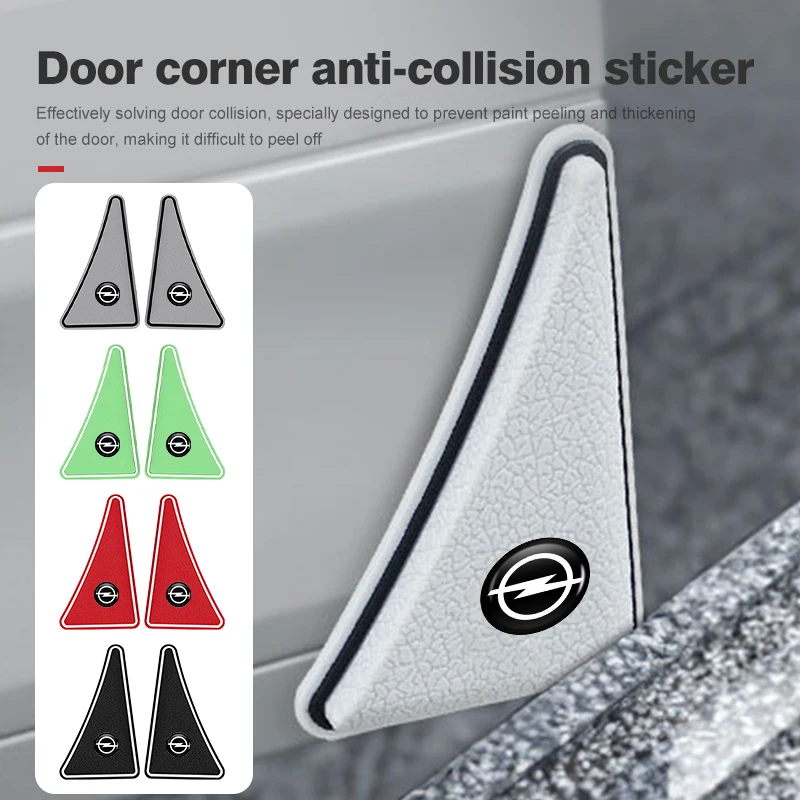 2pcs Car Door Corner Anti Collision Protector Bumper Sticker For Opel Insignia Corsa Zafira Mokka Grandland Antara Ampera