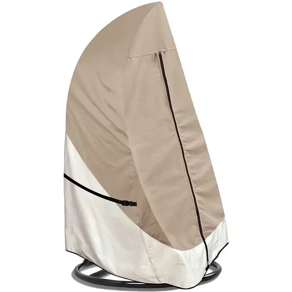 Hanging Chair Dust Cover Egg Chair Cover 420D Waterproof Fabric Full Coverage Design Furniture Cover For Garden Chairs