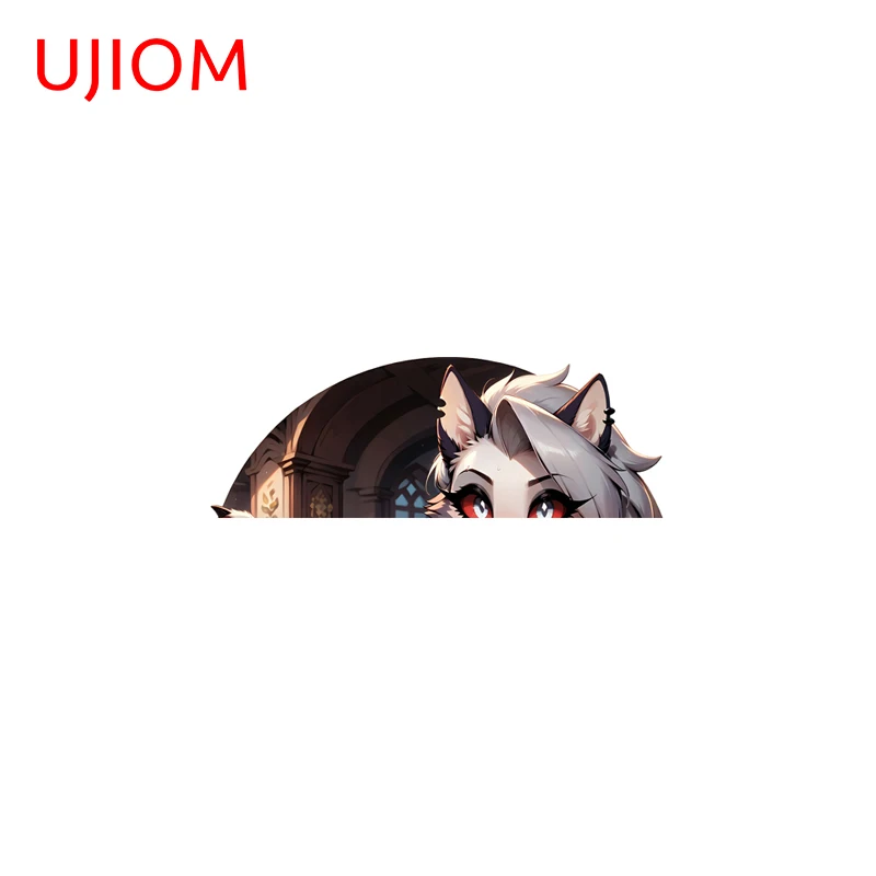 UJIOM Pocket Pussy Furry Loona Wall Sticker Premium Attractive Adhesive Decal Computer Case Decoration Useless Funny Gift