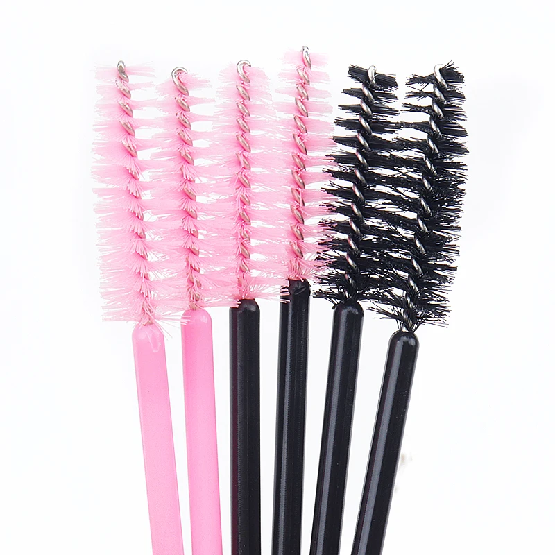 50pc Mini pennello per il trucco delle ciglia manico corto Microbrush Mascara bacchette applicatore pettine per sopracciglia forniture per l'estensione delle ciglia strumento per il trucco