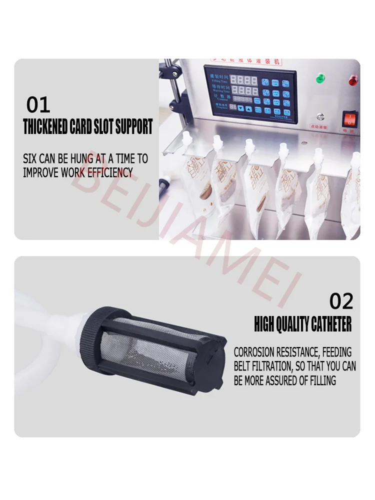 BEIJIAMEI tas nosel susu kedelai, mesin pengisi kuantitatif otomatis