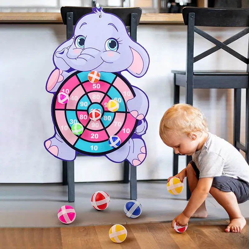 Jeu de fléchettes Montessori pour enfants, cible de fronde, balle collante, lancer de catapulte, jeu de sport, jeux de plein air pour enfants