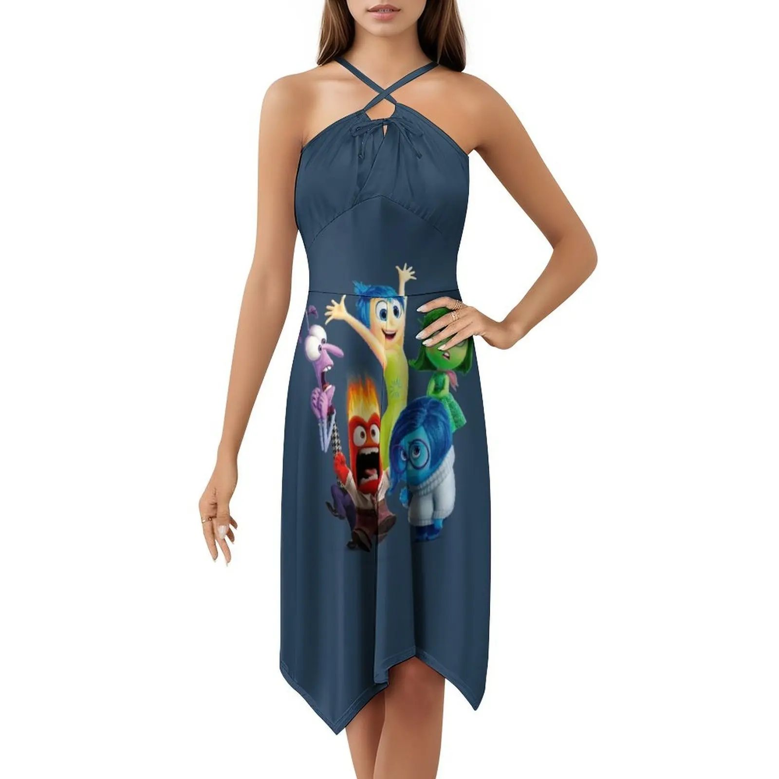 فستان سموك من الداخل والخارج للنساء للربيع والصيف فستان كاجوال للحفلات من الداخل إلى الخارج ملابس نسائية #5