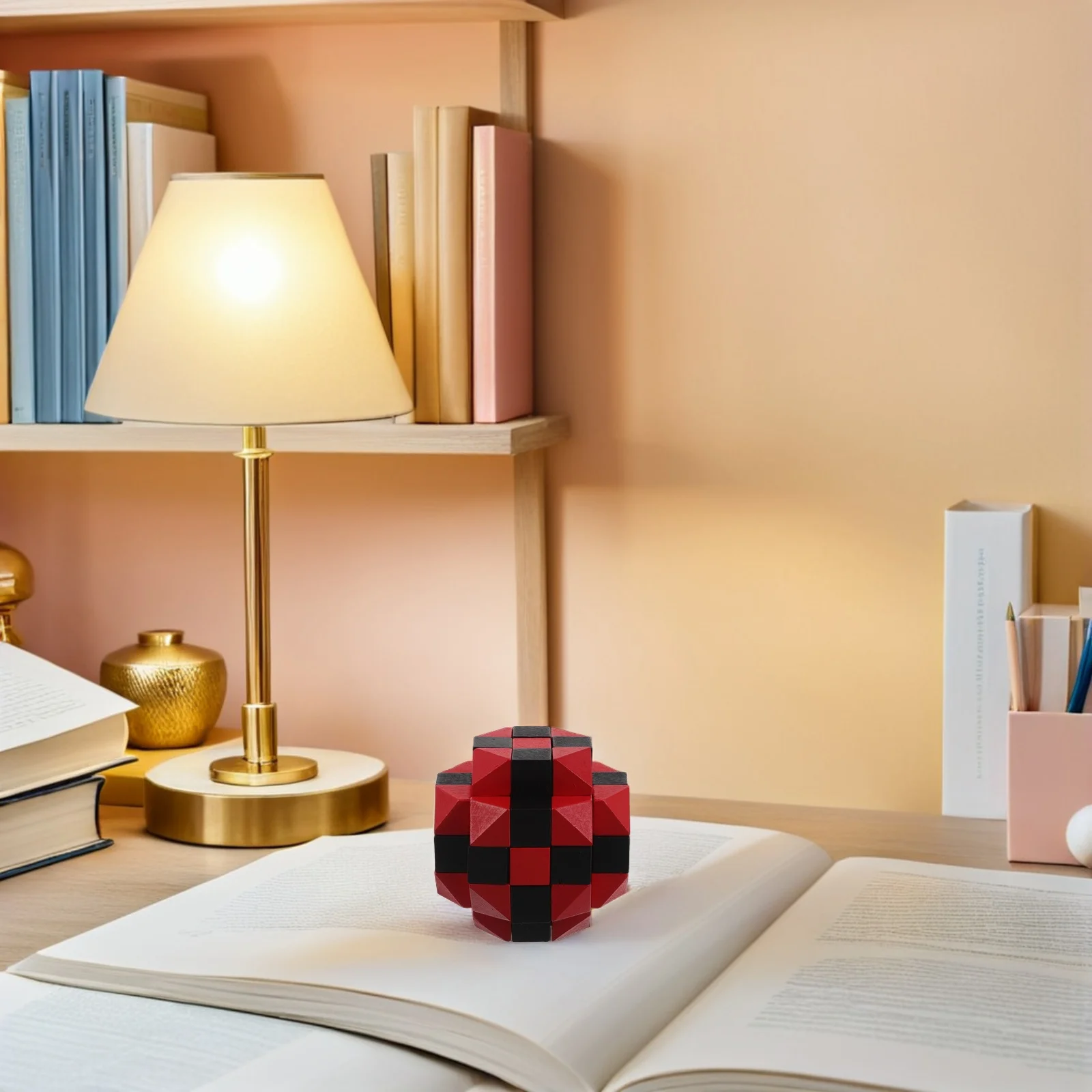 3D houten hersenkraker puzzelkubus, oud Chinees slotontwerp, logicaspel, Montessori educatieve puzzel voor volwassenen