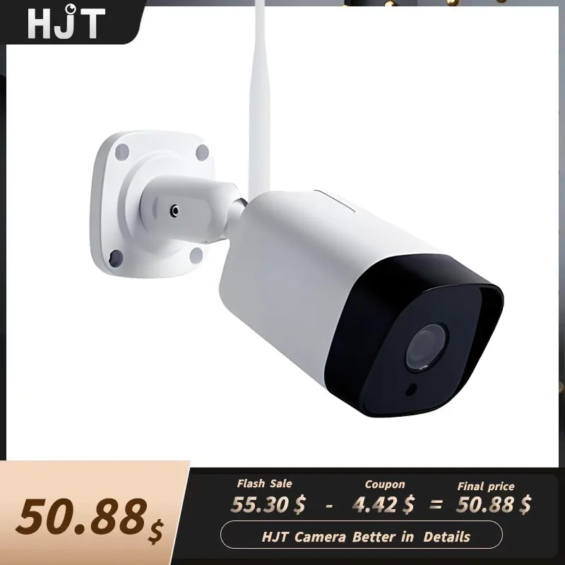 

HJT WIFI 8MP 4K 4G SIM Card 5MP SO-NY Wireless Security Wifi Camera Two Way Audio 940nm Invisible IR Led Human/Car alarm Outdoor