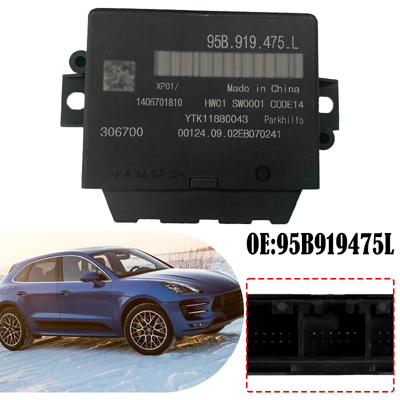 95b919475L Brand-New Parking Aid Control Module for Porsche Macan Cayenne 2.0L 3.0L 3.6L 4.8L Electronic Control Unit Accessory