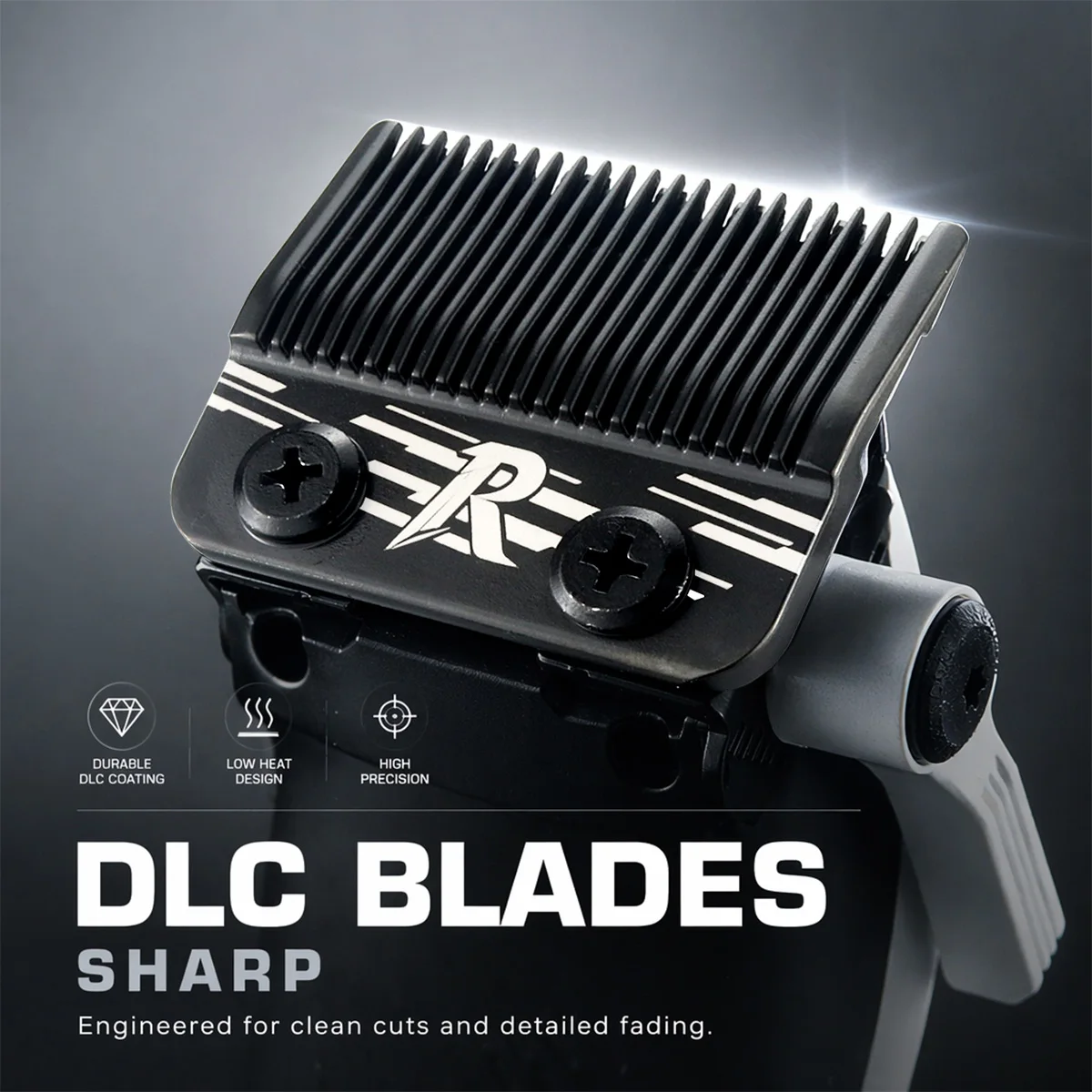 ROSYOUS 999C Clippers for Men Magnetic Vector Motor DLC Blade with Base Charger Full Metal Professional Hair Clipper Barbershop