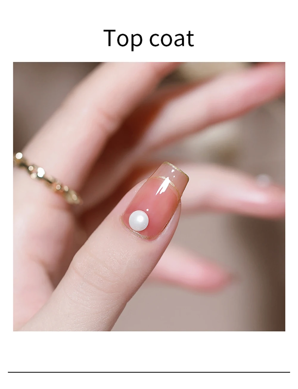 Vendeeni 4-in-1 Multifunktions-Top-Coat Gel Nagellack UV-Verlängerungsgel Verstärkter Wellenlinien-Nagel-Gel mit Strasssteinen 15g – Detail 5