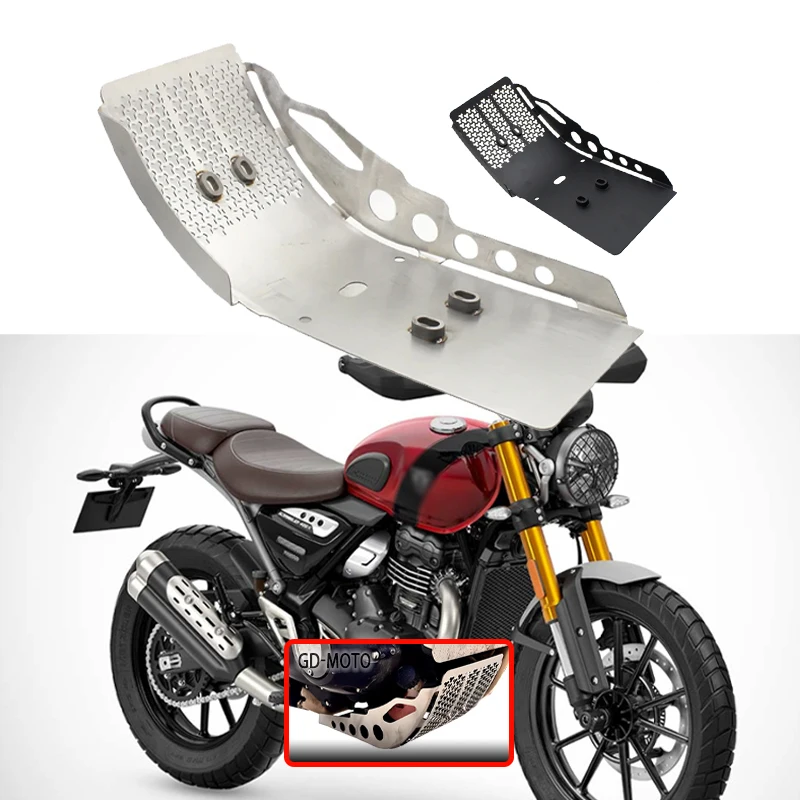 

Подходит для Triumph Scrambler 400X400X2024 2025, аксессуары для мотоциклов Scrambler 400X, защитная пластина Bash, защитная крышка