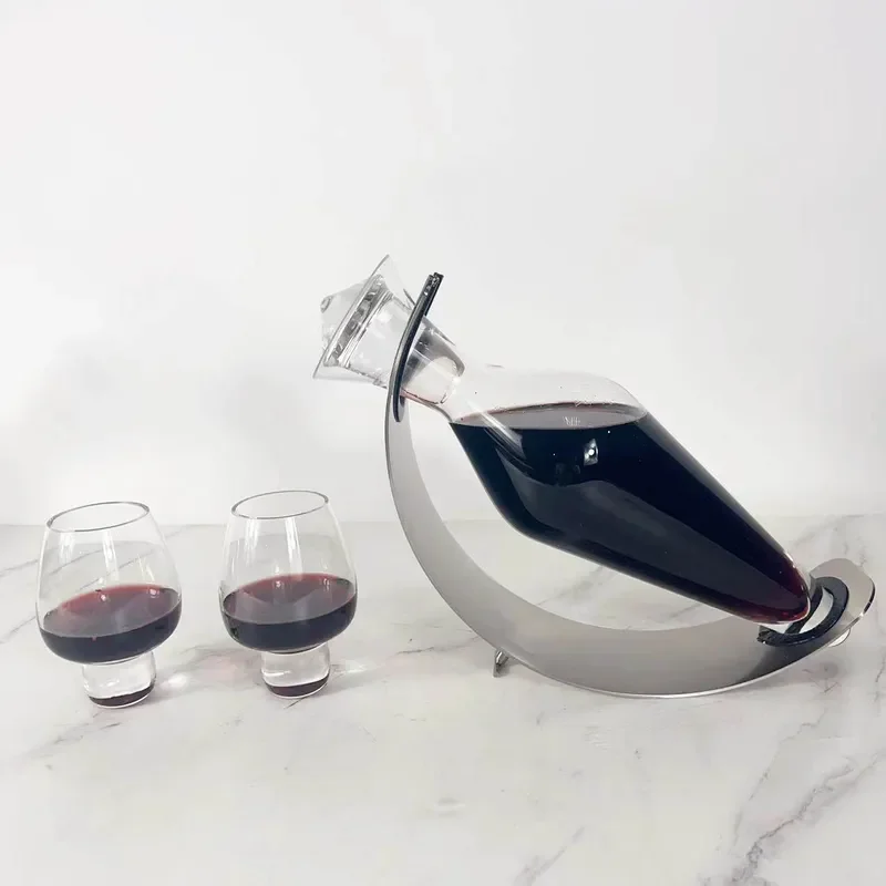 Modern European Style Cupid Wine Decanter Set Luxury Home Decor for Living Room Dining Table Ornament Elegant Glassware