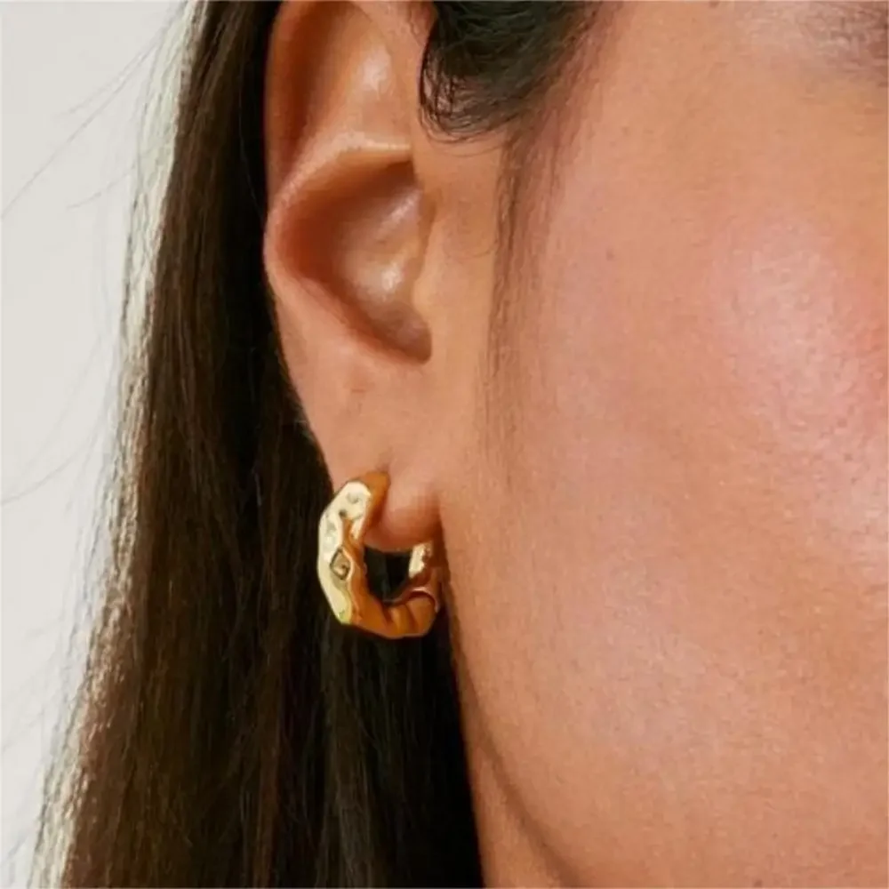 Mariasz Minimalist Hot Sell Trendy Plated Gold Color Circle Earrings for Women Ear Korean Hoop Copper Earrings Classic Jewelry