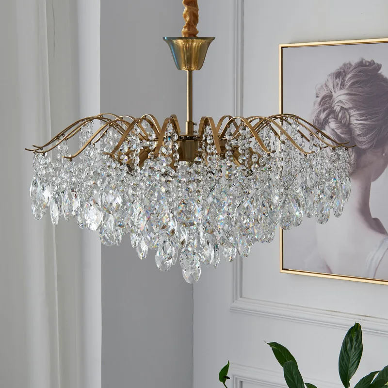 Moderne High-end-LED Kristall Kronleuchter Esstisch Wohnzimmer Schlafzimmer Küche Luxus Anhänger Lampe Wohnkultur Leuchten