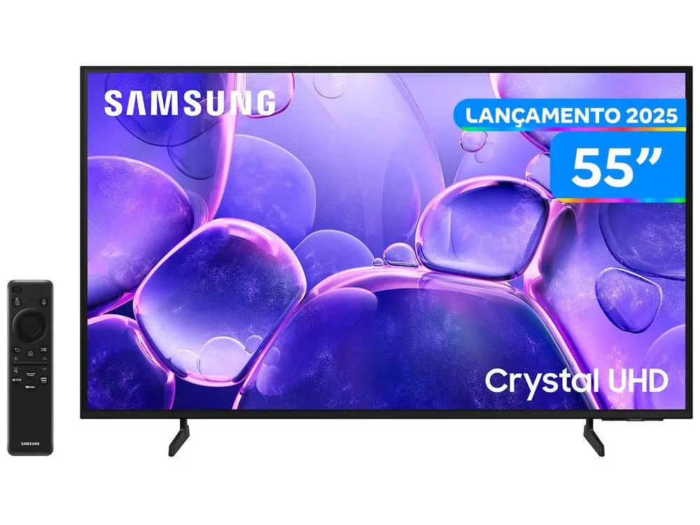 Smart TV 55 Samsung 4K UHD Cristal UHD UN55U8600FGXZD Tizen Bixby 3 HDMI