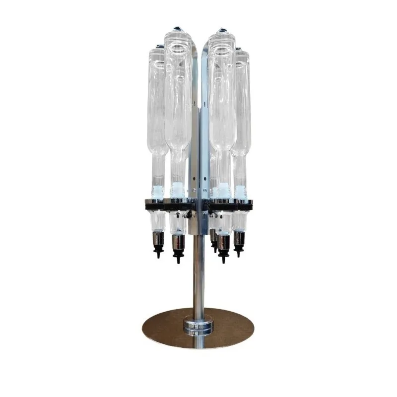 

Clear glass with graduated pump head turntable silver set (excluding perfume)
