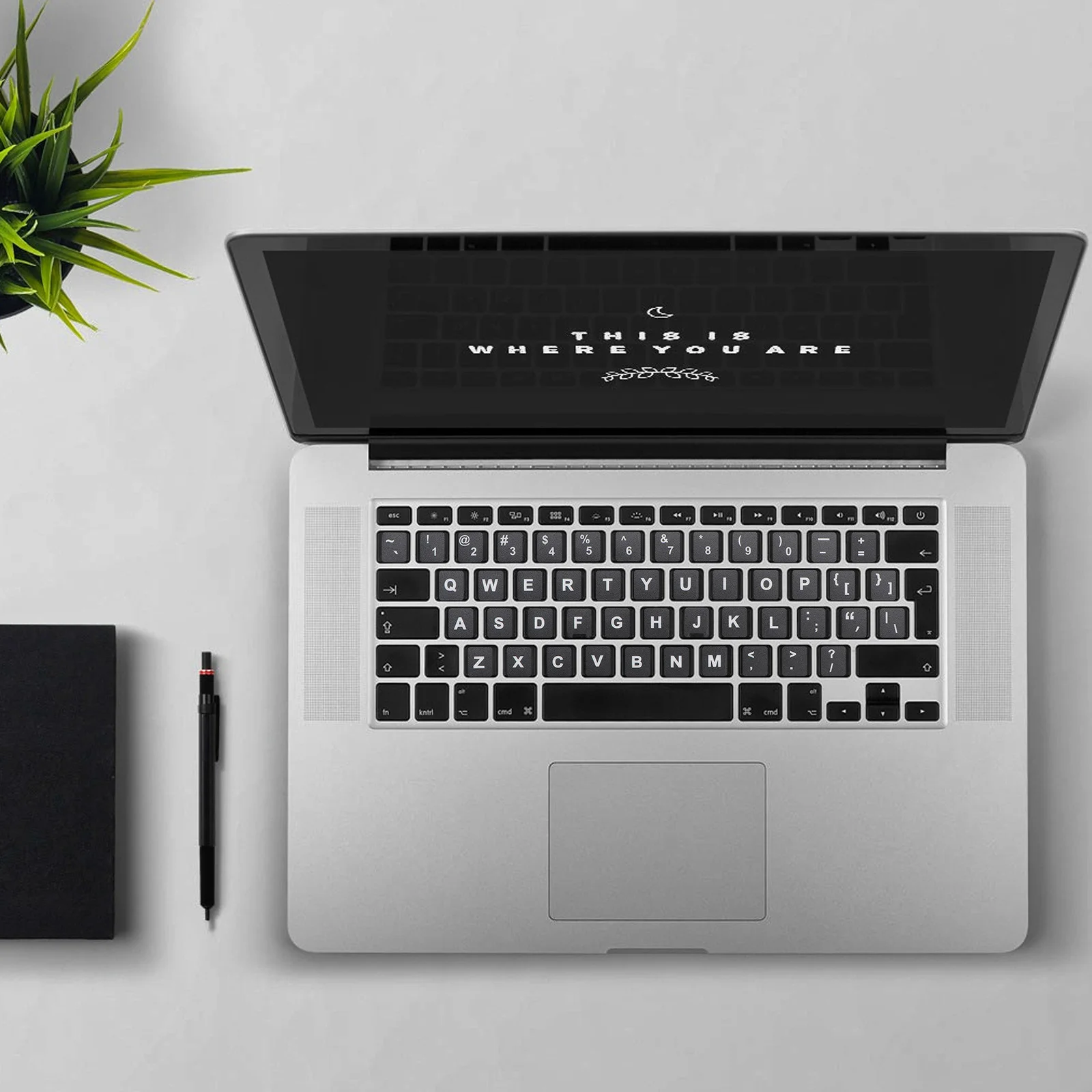 

10 шт. наклейки на клавиатуру, универсальный материал ПВХ на иностранном языке, практичная замена клавиатуры для портативного компьютера