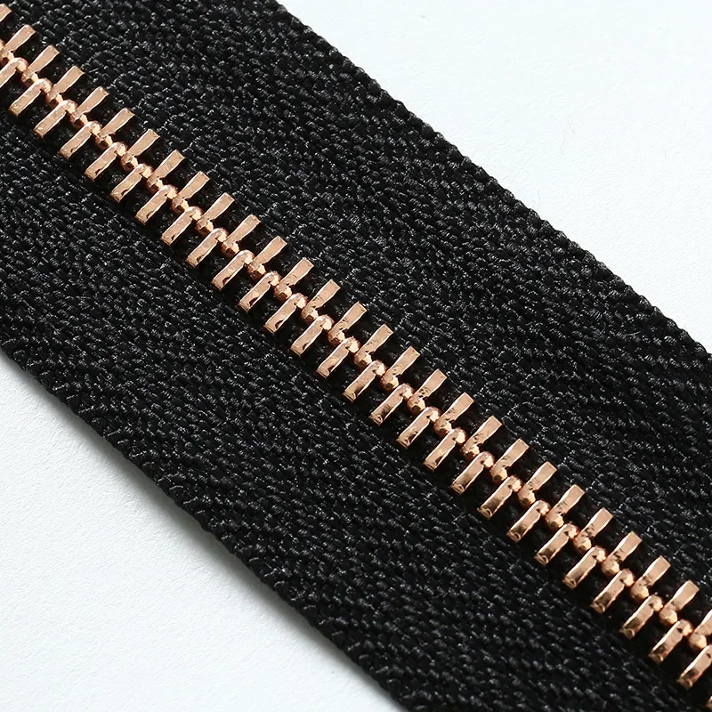 Meetee 2/5 Yards 5 # Metallreißverschlüsse, doppelte Zugreißverschlüsse, Reparaturset für Kleidung, Nähzubehör, kein Schieber