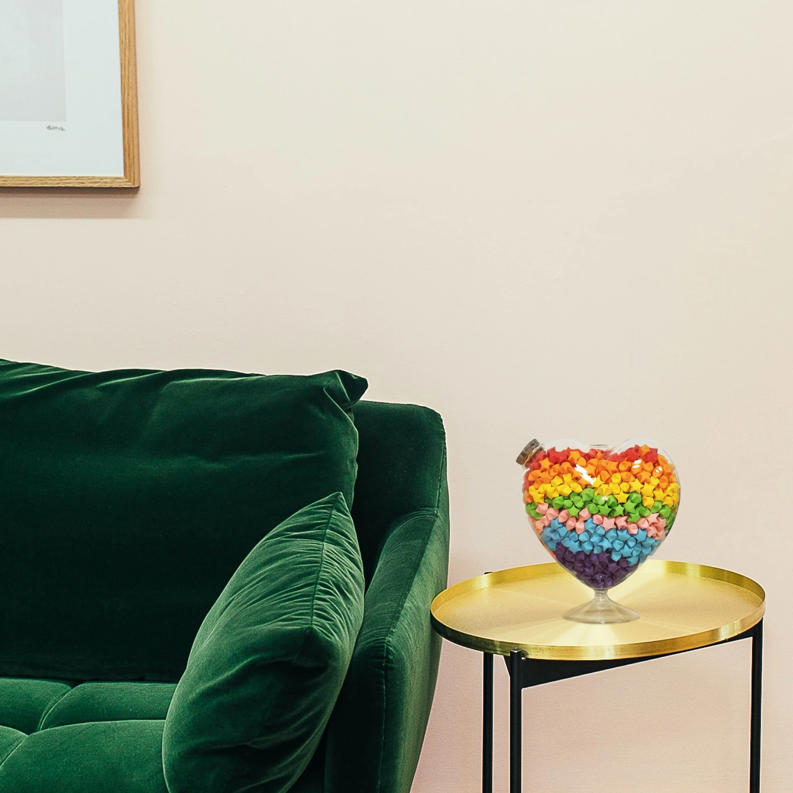 

Yardenfun Heart Shaped Glass Wishing Bottle with Cork Lid Candy Jar Cookie Container Liquor Bottle Holder Bulk Gift Set