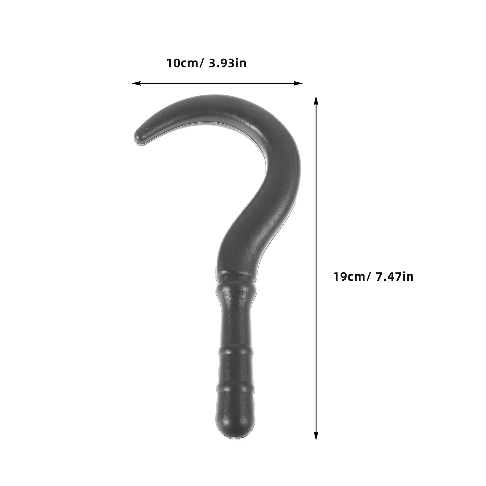 4 قطع من إكسسوارات أزياء يدوية بخطاف من البلاستيك الواقعي للبالغين، زينة حفلات الهالوين، مجموعة القراصنة التنكرية