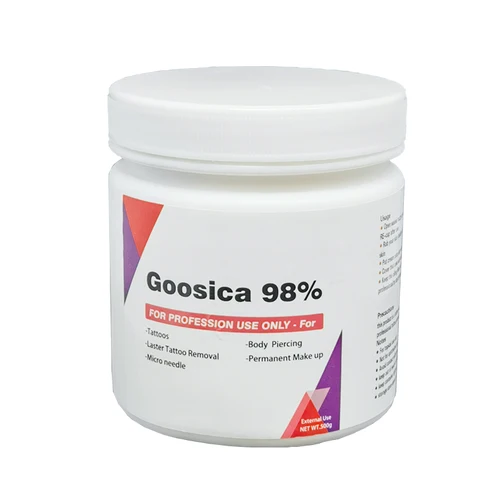 Nuevo 98% Goosica crema de tatuaje para maquillaje permanente cuerpo cara belleza Microblading Piercing crema auxiliar 500g