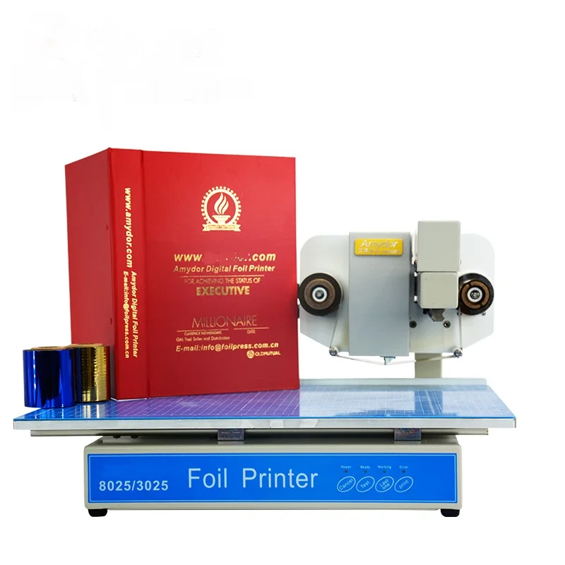 Factory price Amydor AMD3025 fully automatic Digital foil printer for diploma cover and books