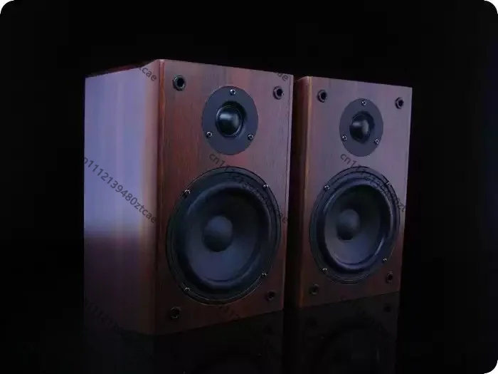 5.25 Inch 2.0 Passive Bookshelf Speaker Wooden Cabinet High Mid Treble Driver Household HiFi Monitor Audio Speaker