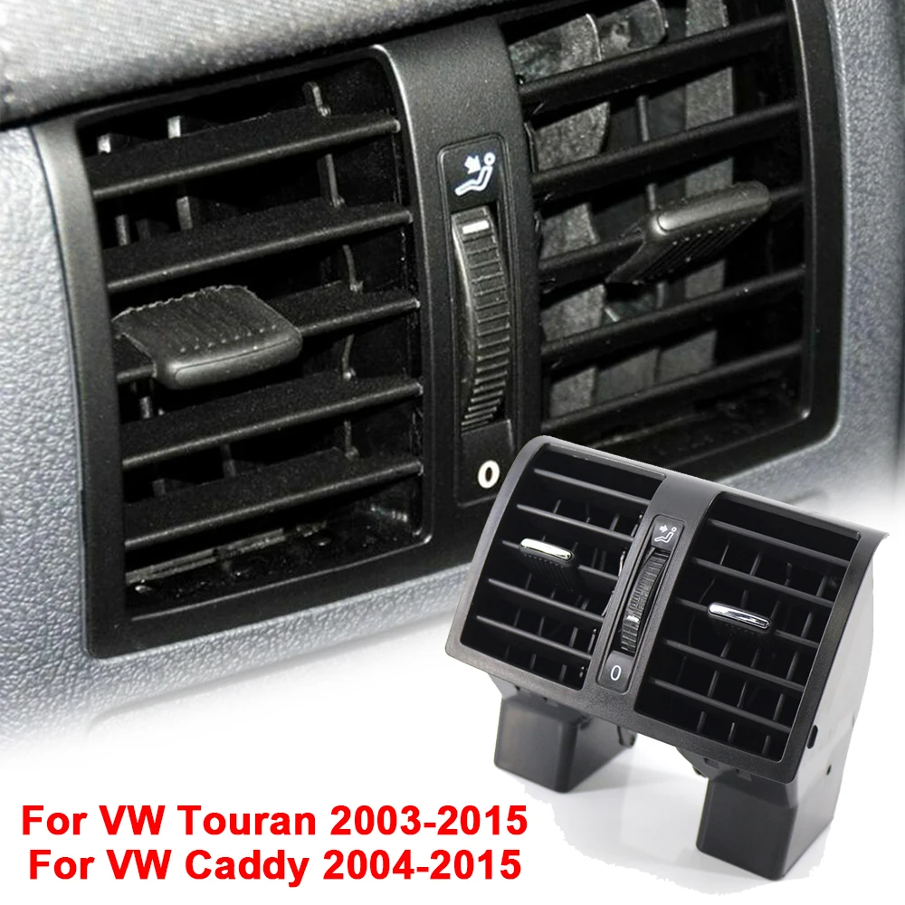 Centre Console Air Conditioning Rear Outlet Vent for VW Touran 2003-2015 Caddy 2004-2015 Car Air Conditioning Rear Air Vent