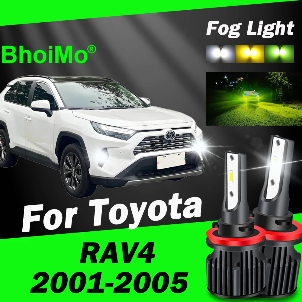 

BhoiMo Led Lamp For Toyota RAV4 RAV 4 2001 2002 2003 2004 2005 Front Fog Light Bulb