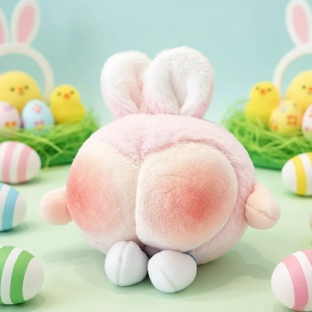 

1-20 шт. забавный дизайн пасхальный кролик плюшевый подвесной кулон уродливый милый приклад персиковый кролик кукла игрушка орнамент игривый подарок